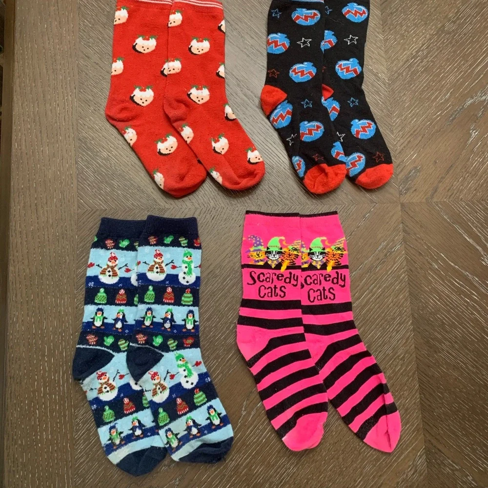Holiday socks bundle of four